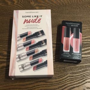 Bare Minerals gen nude lip gloss duo and nude set